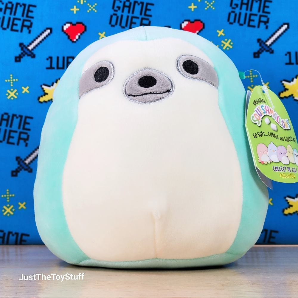 Squishmallow Aqua the Sloth 7" UltraSoft Stuffed Animal Toy Plush NWT